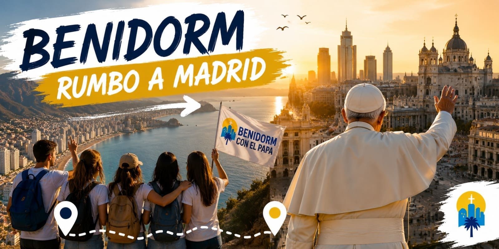 MADRID NOS ESPERA: BENIDORM SE PREPARA PARA EL GRAN VIAJE CON EL PAPA LEÓN XIV