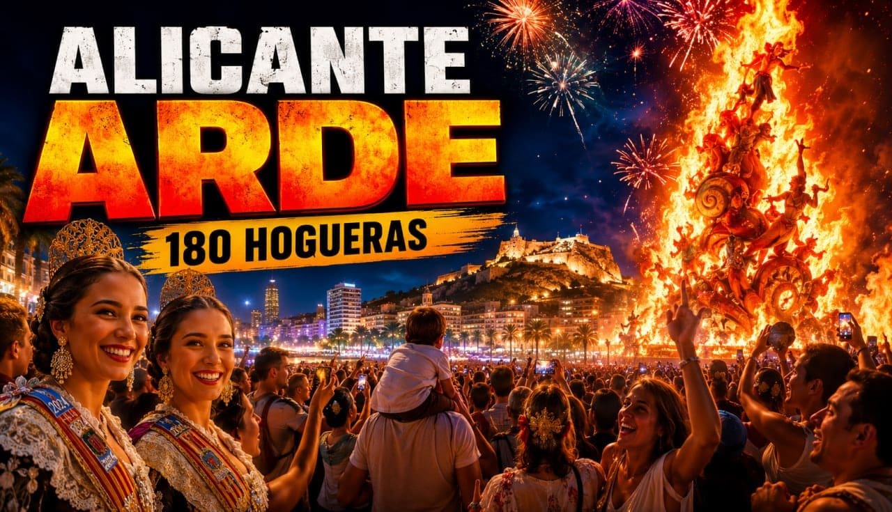 La ciudad del fuego despierta: Alicante encenderá más de 180 Hogueras en una Cremà histórica La ciudad del fuego despierta: Alicante encenderá más de 180 Hogueras en una Cremà histórica