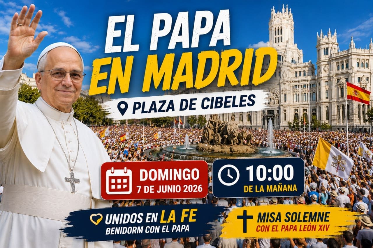 Benidorm con el papa: 🔴 HISTÓRICO | El Papa León XIV celebra la Santa Misa en Cibeles ante miles de fieles