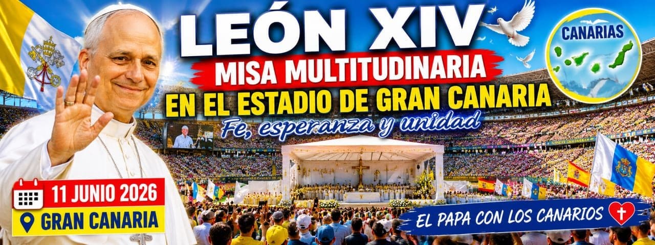La fe llena el Estadio de Gran Canaria en la gran misa de León XIV La fe llena el Estadio de Gran Canaria en la gran misa de León XIV