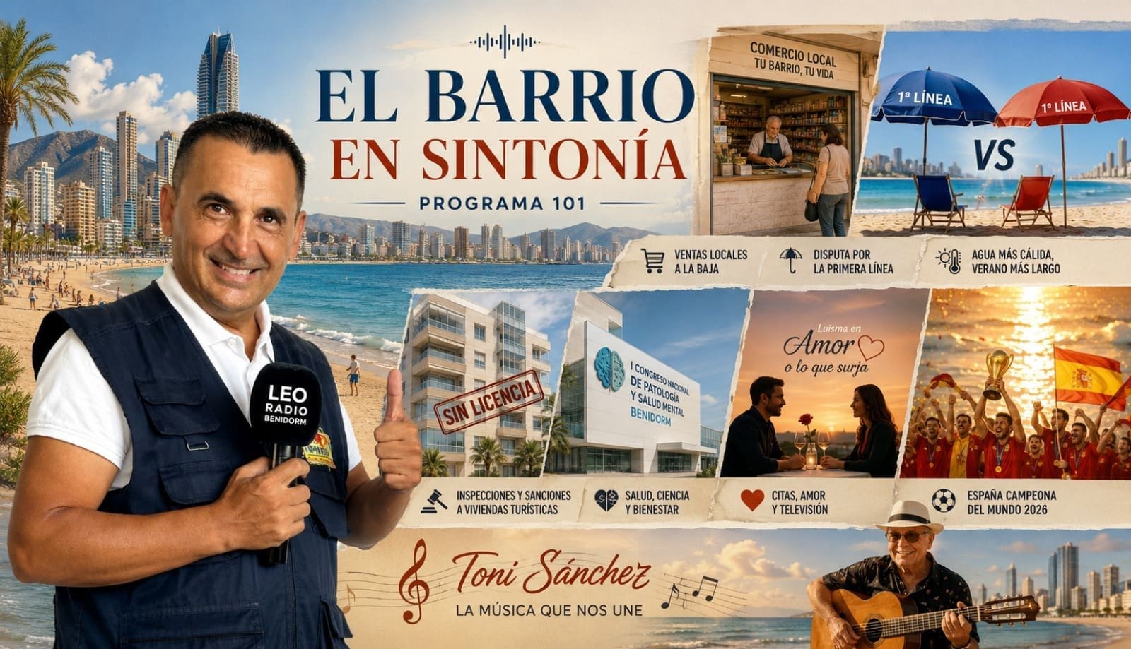 Benidorm, entre la euforia y la alarma: comercios vacíos, guerra de sombrillas y una España campeona Benidorm, entre la euforia y la alarma: comercios vacíos, guerra de sombrillas y una España campeona