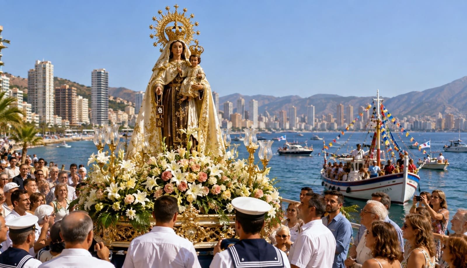 Benidorm celebra el Día del Carmen con su tradicional procesión marinera Benidorm celebra el Día del Carmen con su tradicional procesión marinera