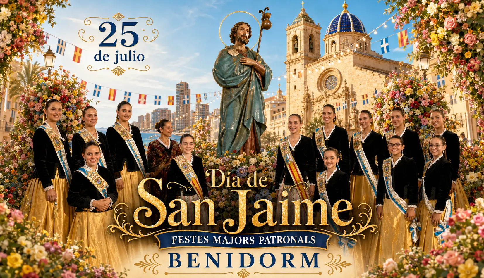 Benidorm vibra con Sant Jaume: un día grande de fe, fiesta y emoción Benidorm vibra con Sant Jaume: un día grande de fe, fiesta y emoción